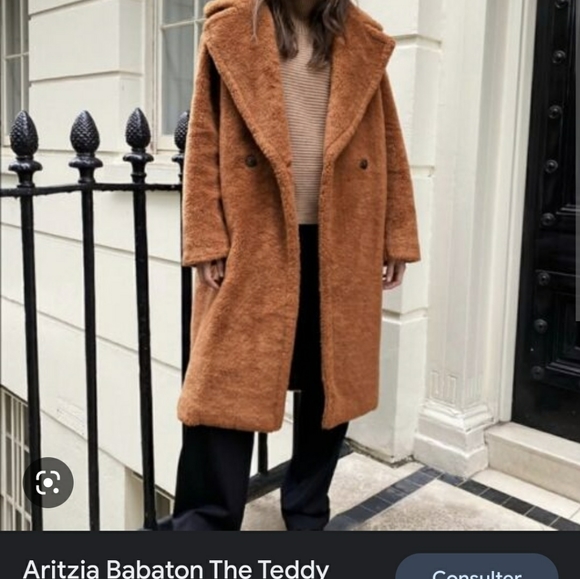SOLD Aritzia Babaton teddy coat size 1 - Picture 1 of 4